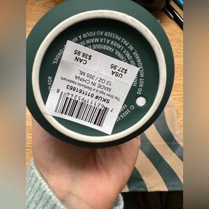 STARBUCKS TUMBLER TWO PIECE 12 oz GREEN 360° DRINK LID 2025 LIMITED BRAND NEW